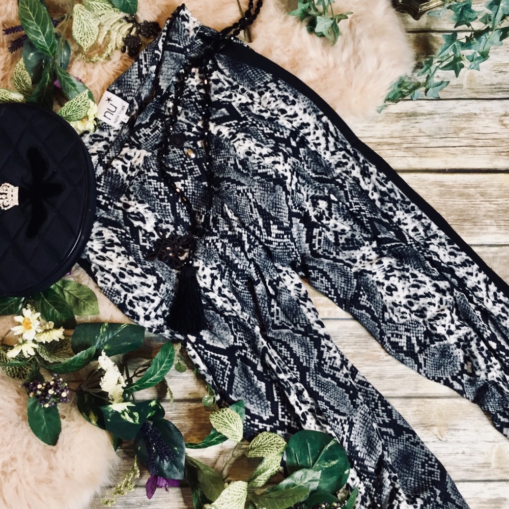 Harem Pants: snake print